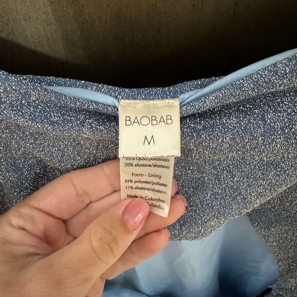 Baobab Blue and Silver Swimsuit